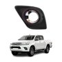 Moldura Farol Auxiliar Toyota Hilux Srv 2016 Até 2019 Cromado Com Furo Lado Esquerdo Motorista