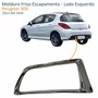 Moldura Friso Escapamento Peugeot 308 2012 Até 2016 Cromado Lado Esquerdo Motorista