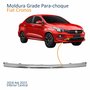 Moldura Grade Para-choque Fiat Cronos 2018 Até 2023 Inferior Cromado Central