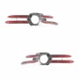 Moldura Grade Vw Golf 2008 2009 2010 2011 2012 Cromada Lado Direito e Lado Esquerdo
