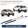 Par Amortecedor Tampa Traseira Hyundai Creta Nissan Kicks 2017 Até 2025