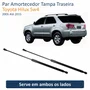 Par Amortecedor Tampa Traseira Toyota Hilux Sw4 2005 Até 2015