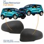 Par Capa Retrovisor Fiat Mobi 2014 Até 2022 Com Furo Liso