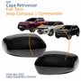 Par Capa Retrovisor Fiat Toro 2016 Até 2023 Jeep Compass Commander 2016 Até 2023 Texturizado