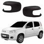 Par Capa Retrovisor Fiat Uno Vivace 2011 2012 2013 2014 Texturizado Com Furo