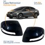 Par Capa Retrovisor Honda Civic 2012 2013 2014 2015 2016 Com Furo