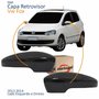 Par Capa Retrovisor Vw Fox 2013 2014 Liso Com Furo