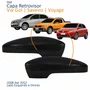 Par Capa Retrovisor Vw Gol Saveiro Voyage G5 2008 2009 2010 2011 2012 Liso Com Furo