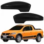 Par Capa Retrovisor Vw Saveiro G5 2009 2010 2011 2012 Texturizado Com Furo