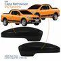 Par Capa Retrovisor Vw Saveiro G5 2009 2010 2011 2012 Texturizado Com Furo