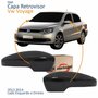 Par Capa Retrovisor Vw Voyage 2013 2014 Liso Com Furo
