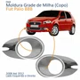 Par Copo Grade Milha Fiat Palio BBB 2008 2009 2010 2011 2012 Cromado