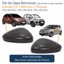 Par de Capa Retrovisor Citroen C3 Aircross Picasso 2011 Até 2021 Texturizado