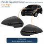 Par de Capa Retrovisor Fiat Argo 2017 Até 2023 Com Furo