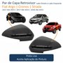 Par de Capa Retrovisor Fiat Argo Cronos Strada 2017 Até 2023 Com Furo
