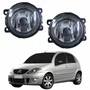 Par de Farol Auxiliar De Milha Citroen C3 Lente Vidro Com Aro Preto