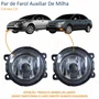 Par de Farol Auxiliar De Milha Citroen C4 Lente Acrílico