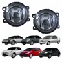 Par de Farol Auxiliar De Milha Peugeot 207 307 Renault Sandero Logan Citroen C3 C4 Lente Acrílico