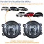 Par de Farol Auxiliar De Milha Peugeot 207 307 Renault Sandero Logan Citroen C3 C4 Lente Acrílico
