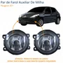 Par de Farol Auxiliar De Milha Peugeot 207 Lente Acrílico