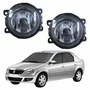 Par de Farol Auxiliar De Milha Renault Logan Lente Acrílico