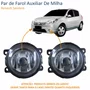 Par de Farol Auxiliar De Milha Renault Sandero Lente Acrílico