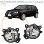 Par de Farol Auxiliar De Milha Vw Golf 2007 Até 2013