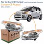 Par de Farol Citroen C3 Picasso 2011 Até 2015 Cromado Depo
