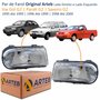 Par de Farol Dianteiro Vw Gol G2 1995 Até 1999 Parati G2 1996 Até 1999 Saveiro 1998 Até 2000 Original Arteb Máscara Cinza