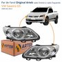 Par de Farol Dianteiro VW Saveiro G5 2009 Até 2013 Original Arteb Foco Duplo Máscara Cromomix