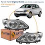Par de Farol Dianteiro VW Voyage G5 2008 Até 2012 Original Arteb Foco Duplo Máscara Cromomix