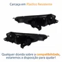Par de Farol Fiat Argo Cronos 2024 Até 2025 Máscara Negra Sem Led