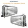 Par de Farol Fiat Fiorino 1991 até 2003 Original Arteb Foco Simples