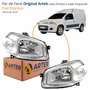 Par de Farol Fiat Fiorino 2014 Até 2019 Original Arteb Máscara Cromada