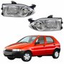 Par de Farol Fiat Palio 1996 Até 2000 Original Arteb Foco Duplo Vidro
