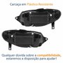 Par de Farol Fiat Palio G3 2003 Até 2014 Siena Strada Weekend G3 2003 Até 2012 Original Arteb Máscara Negra Com Aro Cromado Foco Duplo