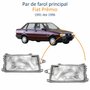 Par de Farol Fiat Prêmio 1991 Até 1996 Lente De Vidro