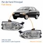 Par de Farol Fiat Siena 1996 Até 2000 Foco Duplo Vidro