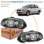 Par de Farol Fiat Siena 2008 Até 2012 Original Arteb Foco Duplo Máscara Negra com Anel Cromado