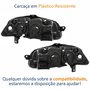 Par Faróis Fiat Siena 2008 2009 2010 2011 2012 Original Foco Duplo Máscara Negra Com Anel Preto
