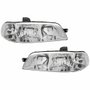 Par de Farol Fiat Siena G2 2001 Até 2007 Foco Duplo Carcaça Preta