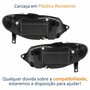 Par de Farol Fiat Strada G3 2003 Até 2012 Original Arteb Máscara Cromada Com Aro Negro Foco Duplo