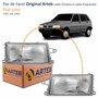 Par de Farol Fiat Uno 1991 até 2003 Original Arteb Foco Simples
