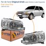 Par de Farol Fiat Uno Fire 2004 Até 2014 Original Arteb Máscara Cromada