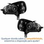 Par Farol Principal Fiat Uno Vivace 2015 Até 2021 Máscara Negra