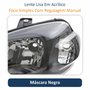 Par de Farol Fiat Uno Way 2010 Até 2014 Original Arteb Máscara Negra