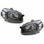 Par de Farol Fiat Uno Way Vivace 2010 Até 2014 Fiorino 2014 Até 2019 Máscara Negra Foco Simples