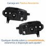 Par de Farol Fiat Uno Way Vivace 2010 Até 2014 Fiorino 2014 Até 2019 Original Arteb Máscara Negra