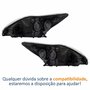 Par de Farol Ford Focus 2009 Até 2013 Máscara Negra