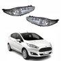 Par de Farol Ford New Fiesta 2014 Até 2019 Máscara Negra